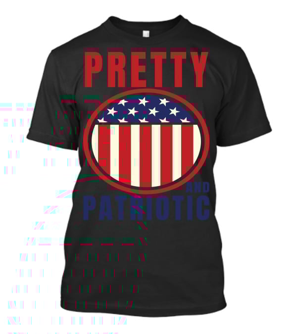 Pretty And Patriotic USA Stars Stripes 9.11 T-Shirt