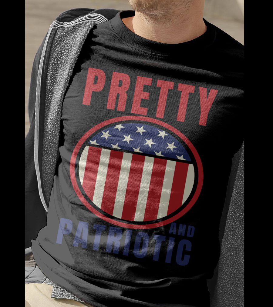 Pretty And Patriotic USA Stars Stripes 9.11 T-Shirt