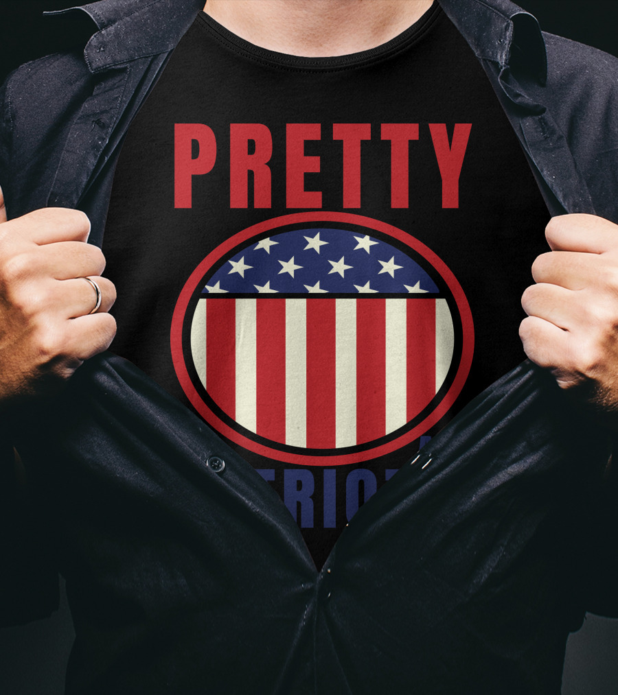 Pretty And Patriotic USA Stars Stripes 9.11 T-Shirt