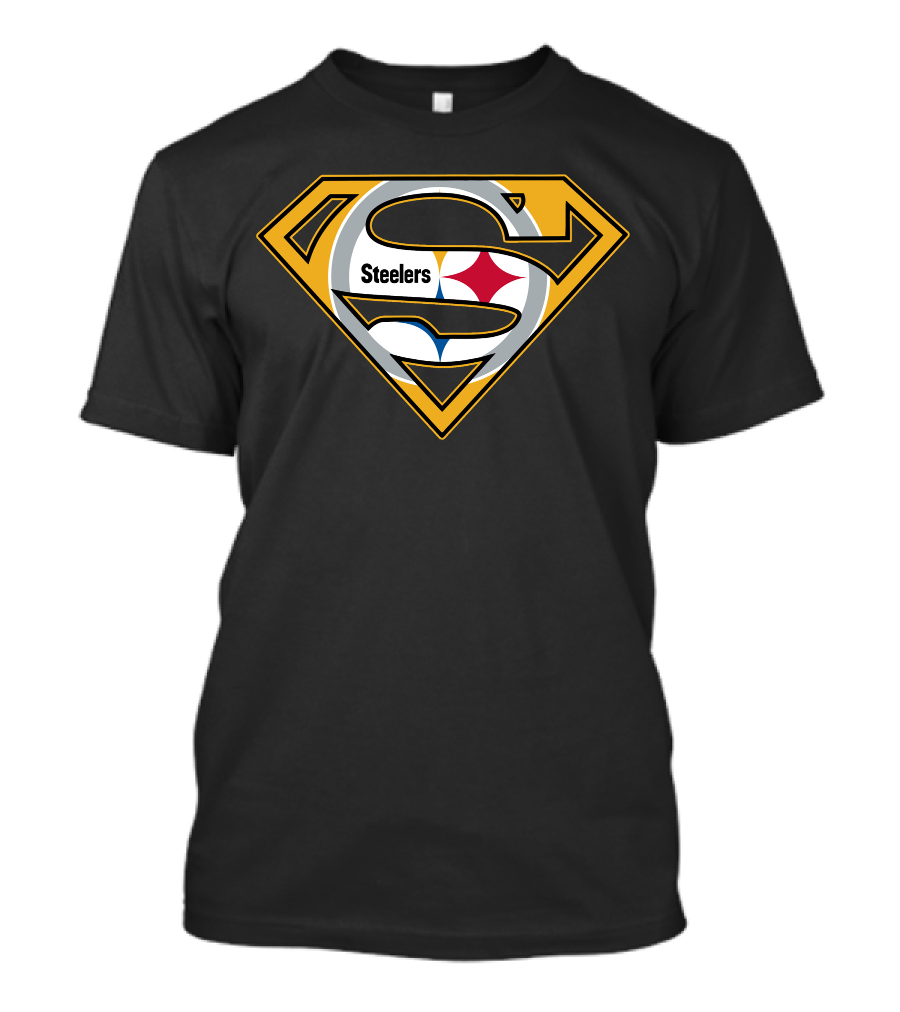 Superman Steel S Emblem With Steelers T-Shirt