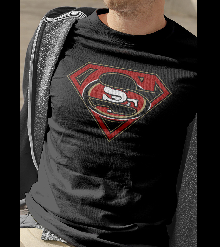 Superman San Francisco 49ers Logo Fusion T-Shirt