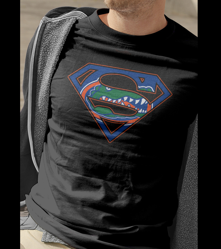 Superman Gators Florida Gators Logo Mashup T-Shirt