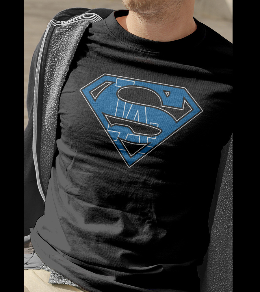Super Man La Dodgers Logo Mashup T-Shirt