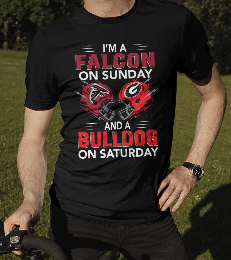 I'm A Falcon On Sunday And A Bulldog On Saturday T-Shirt