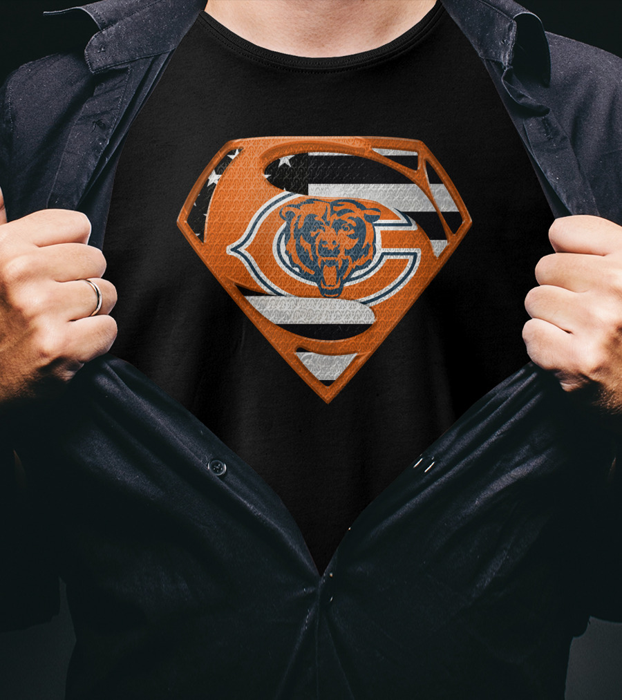 Chicago Bears Superman Shield T-Shirt