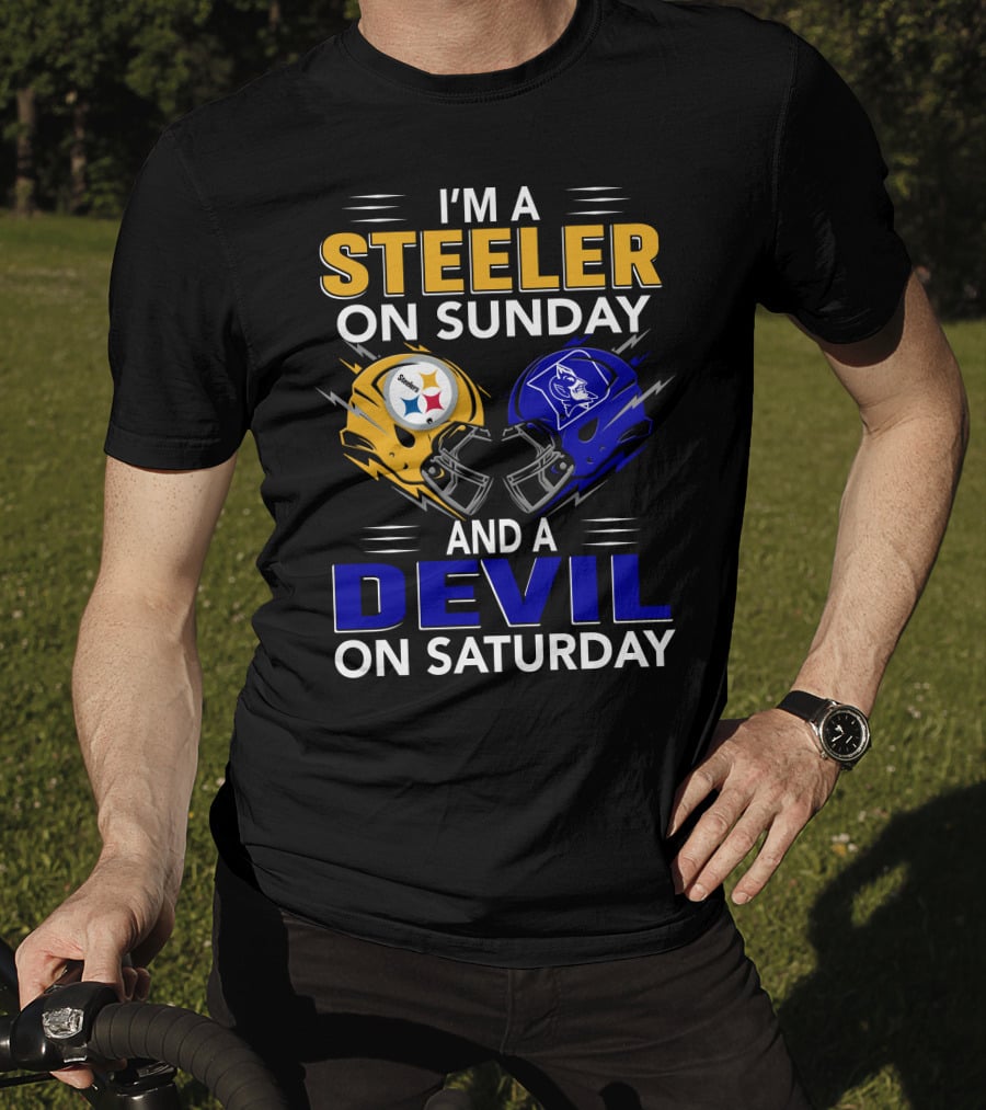 I'm A Steeler On Sunday And A Devil On Saturday T-Shirt