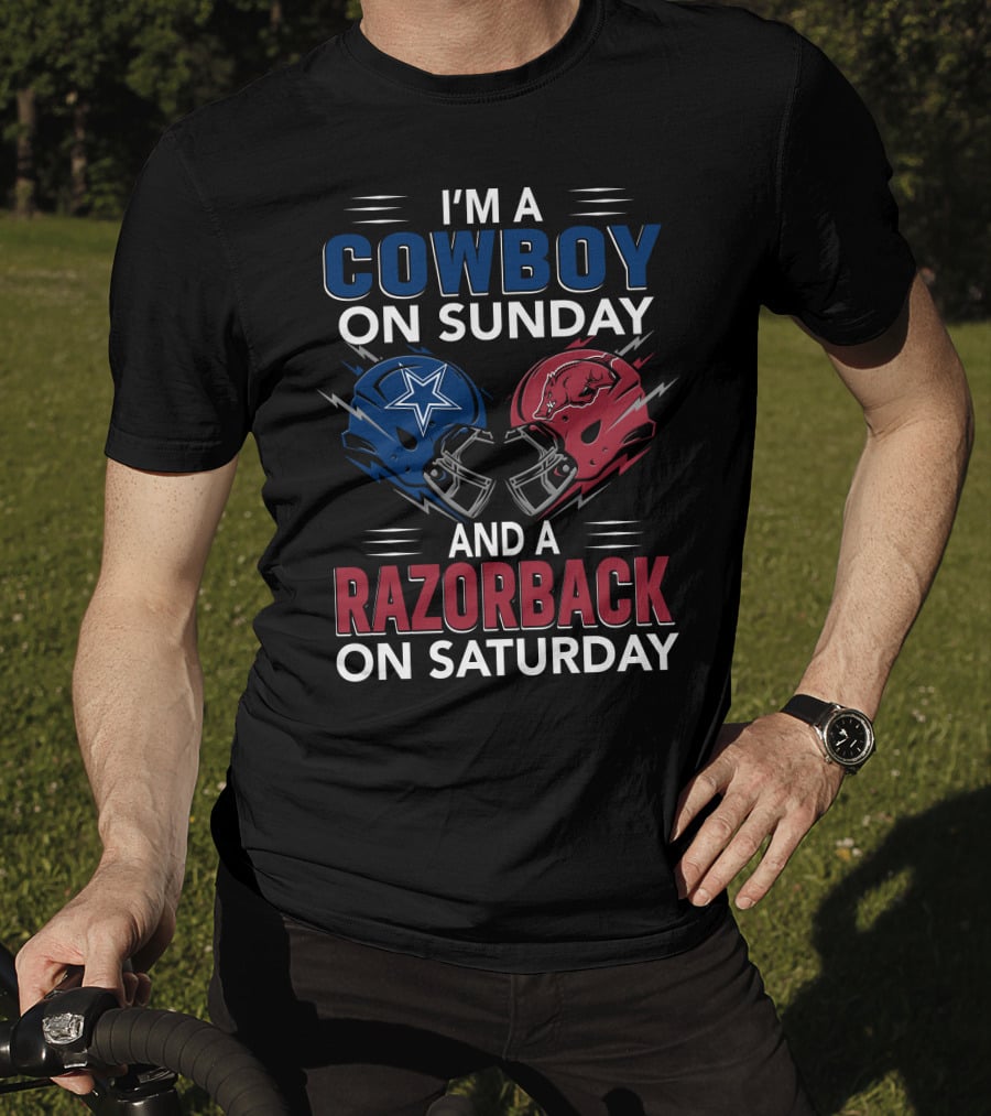 I'm A Cowboy On Sunday And A Razorback On Saturday T-Shirt