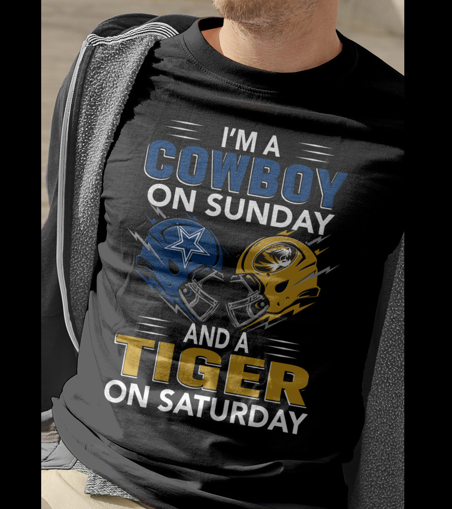 I'm A Cowboy On Sunday And A Tiger On Saturday T-Shirt