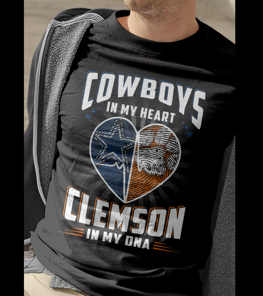 Cowboys In My Heart Clemson In My Dna T-Shirt