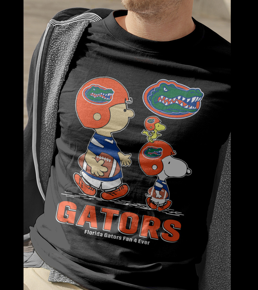 Florida Gators Fan 4 Ever Peanuts Football Gators T-Shirt
