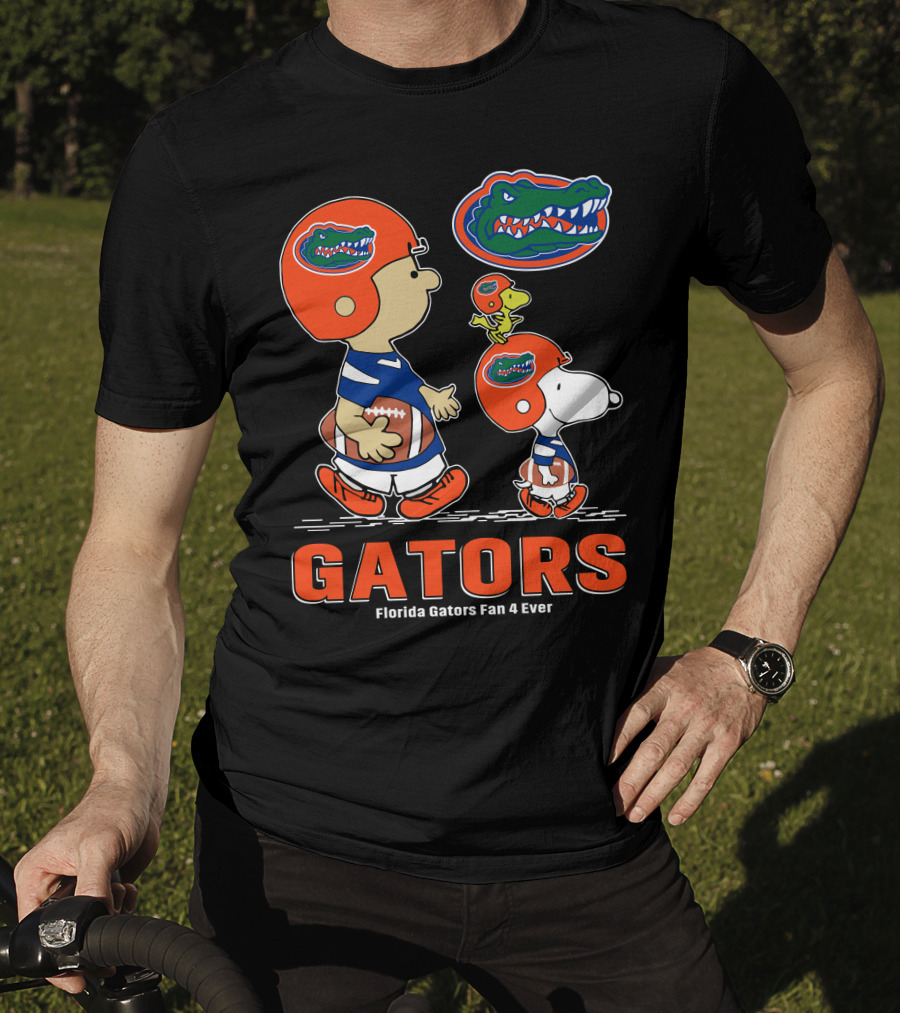 Florida Gators Fan 4 Ever Peanuts Football Gators T-Shirt