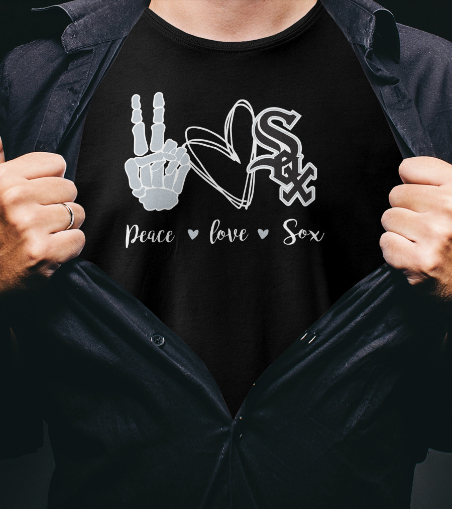 Peace Love Chicago White Sox T-Shirt