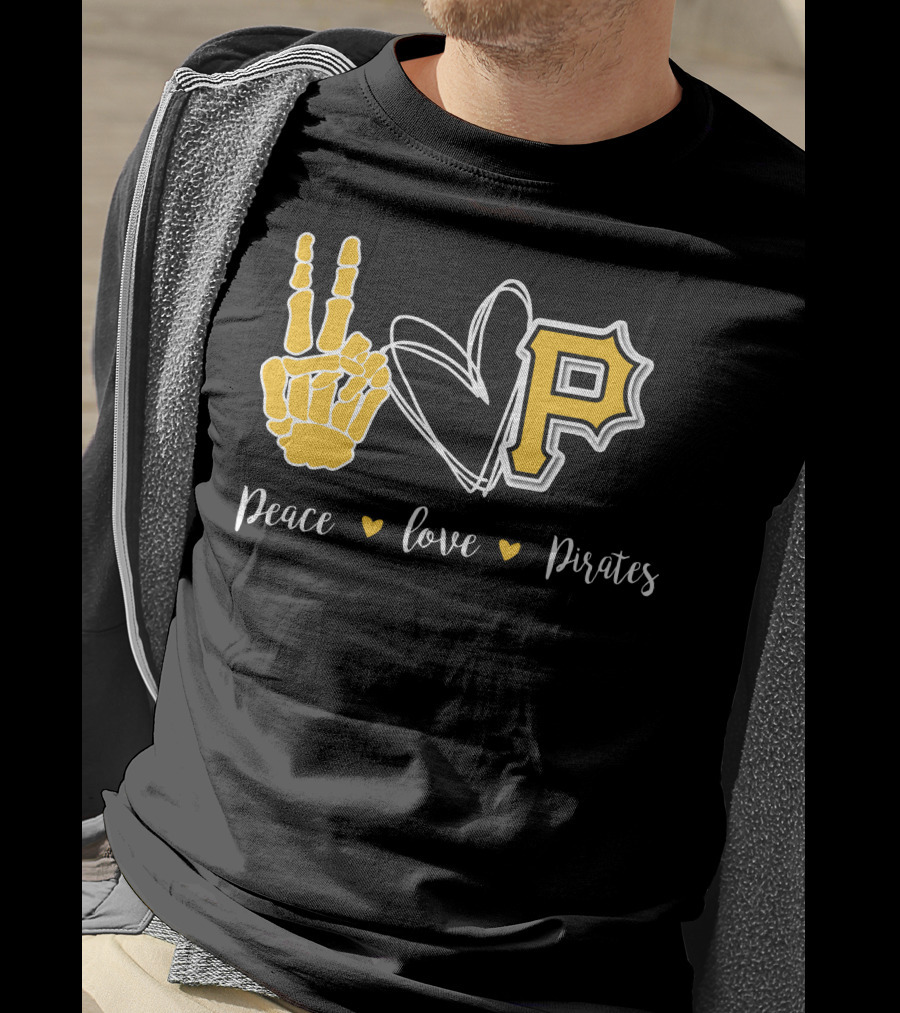 Peace Love Pittsburgh Pirates T-Shirt