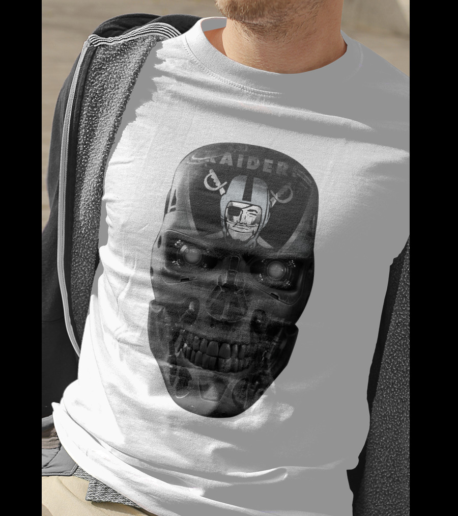 Raiders Skull Cyberpunk Fusion T-Shirt
