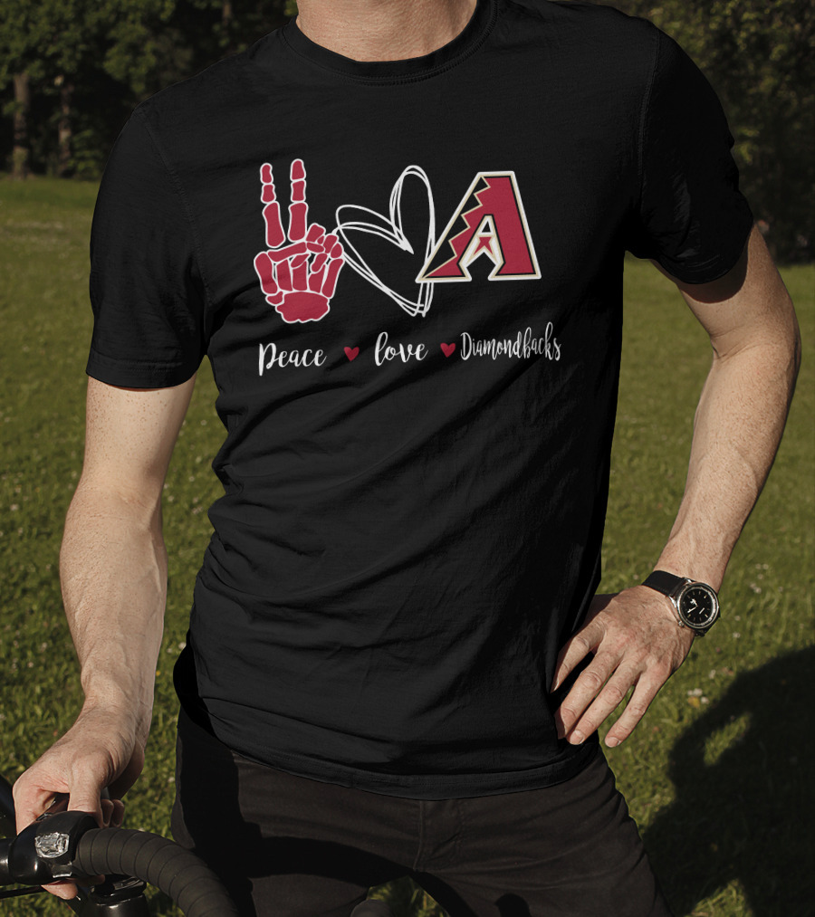 Peace Love Arizona Diamondbacks T-Shirt