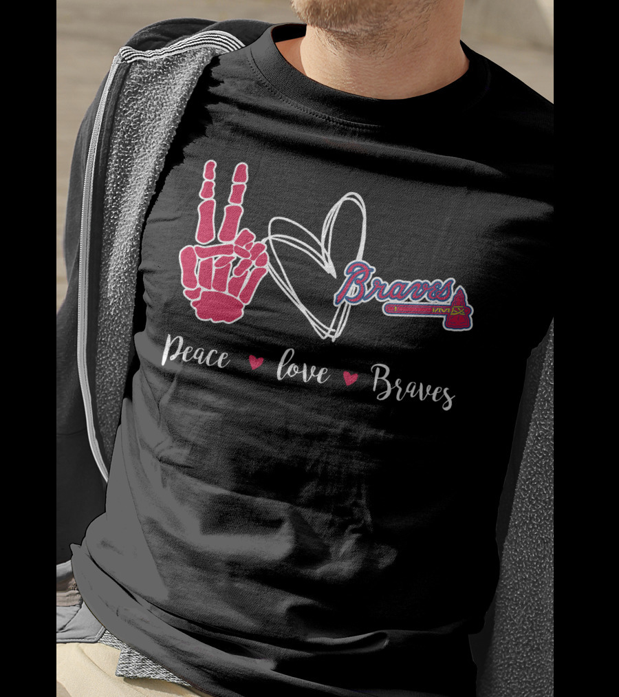 Peace Love Braves T-Shirt