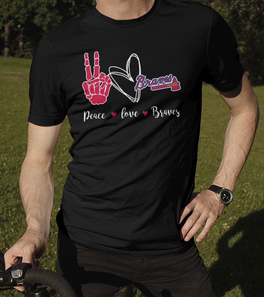 Peace Love Braves T-Shirt
