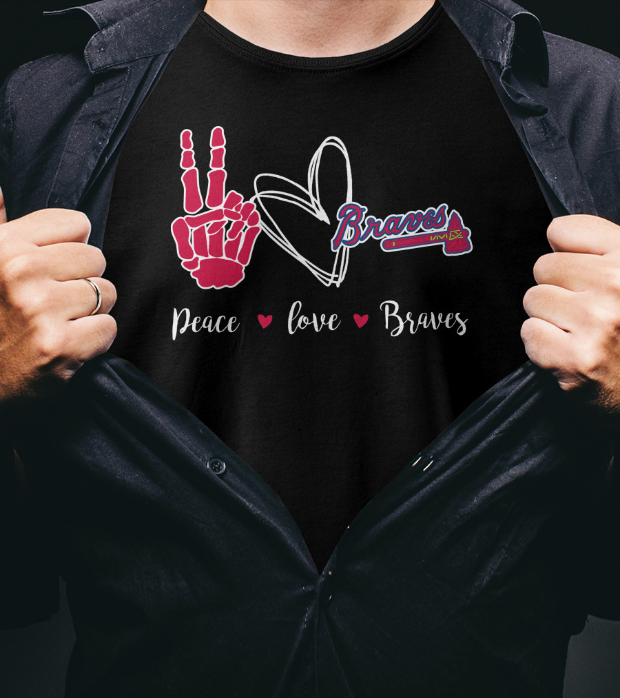Peace Love Braves T-Shirt