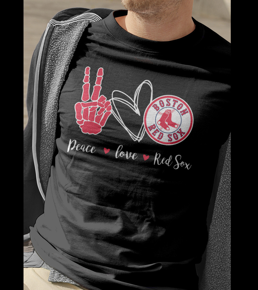 Peace Love Boston Red Sox T-Shirt