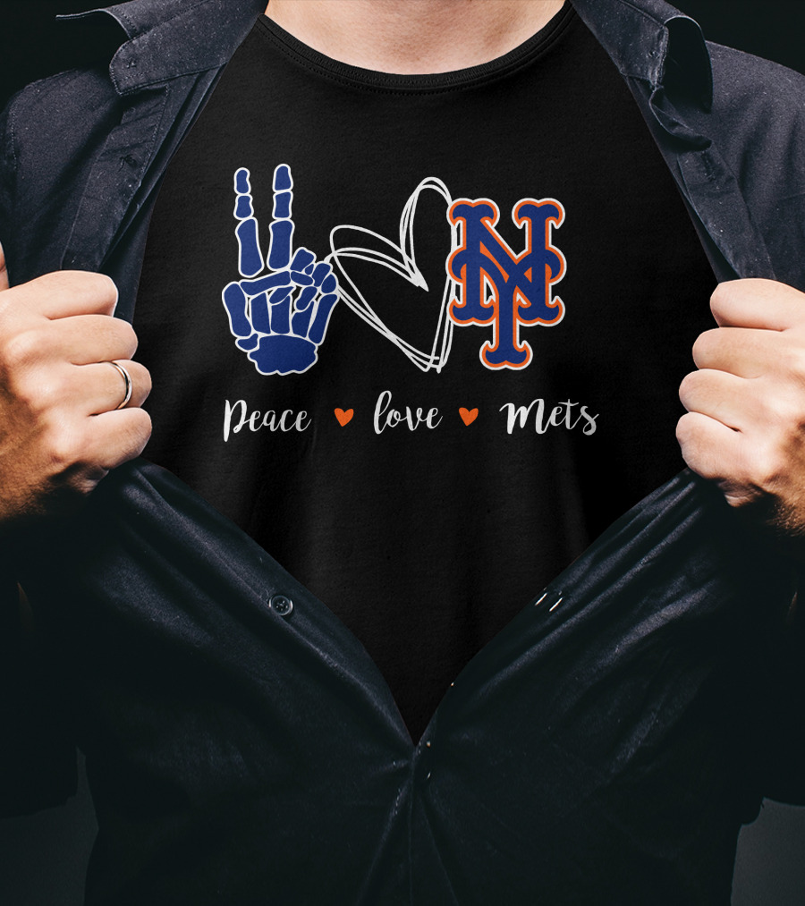 Peace Love New York Mets T-Shirt