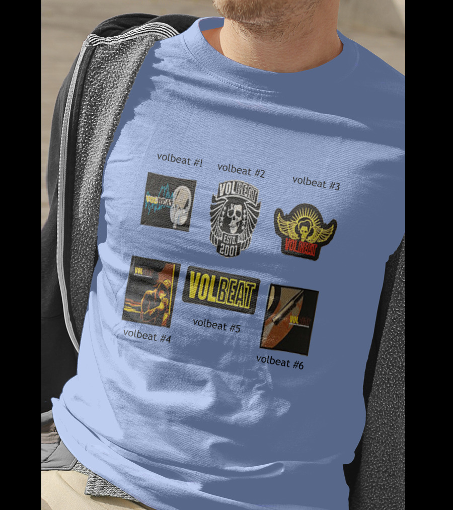 Volbeat Estd 2001 Collection Volbeat #1 #2 #3 #4 #5 #6 T-Shirt
