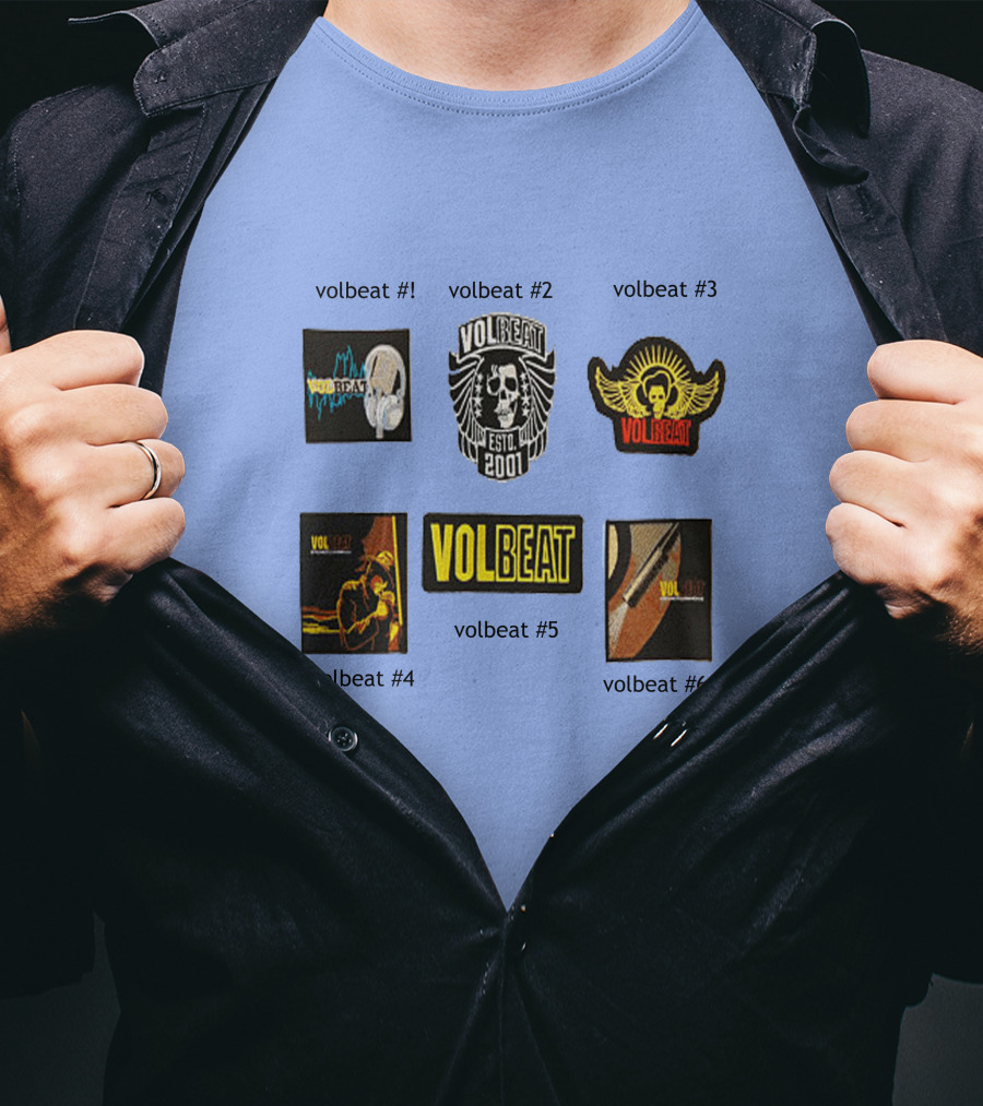 Volbeat Estd 2001 Collection Volbeat #1 #2 #3 #4 #5 #6 T-Shirt