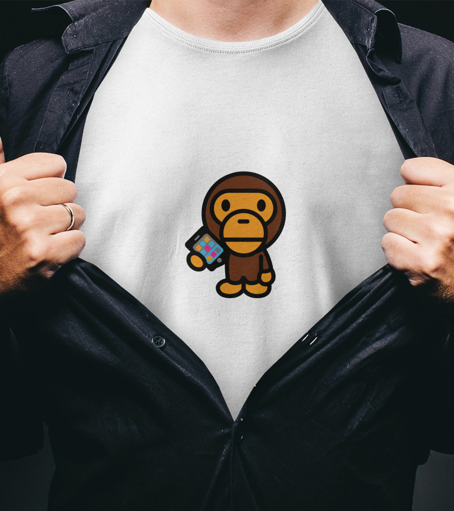 Kid Cudi Bape Milo Monkey IPhone T-Shirt