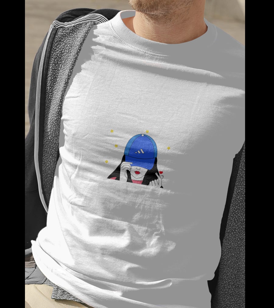 Caroline Manning Cap Hand Heart Stars T-Shirt