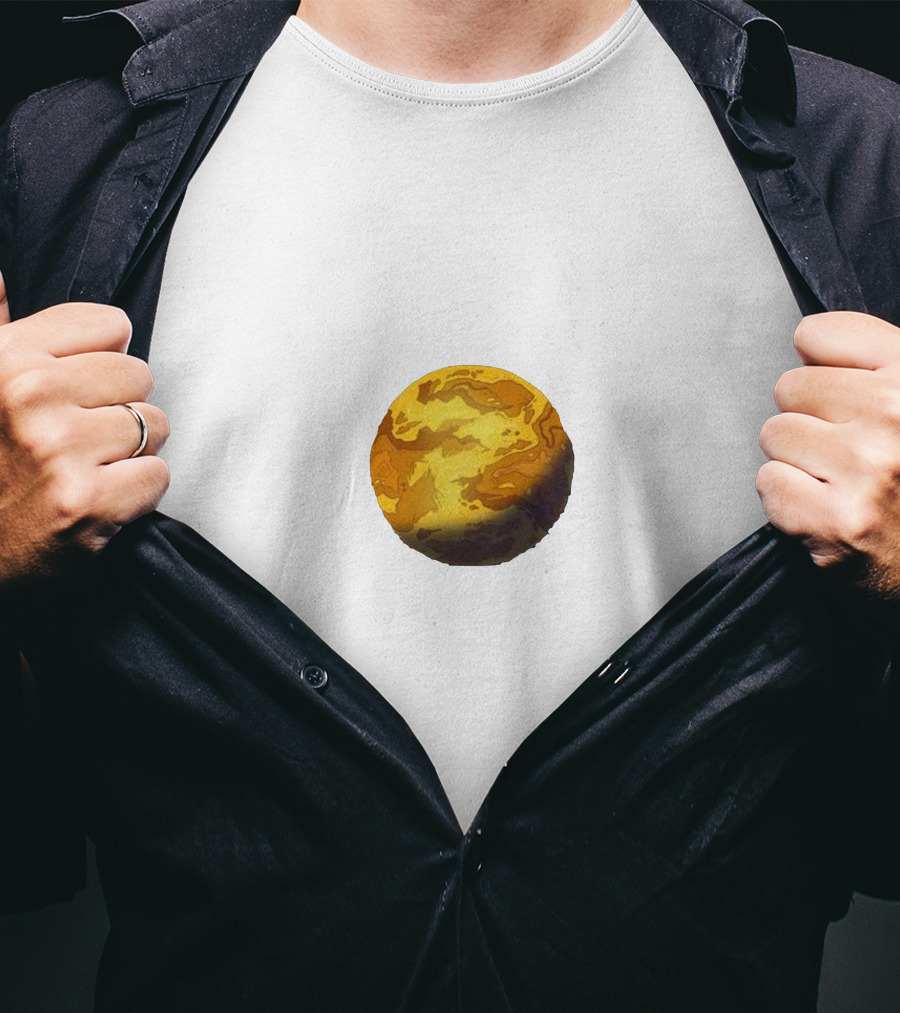 Mootopia Planet Cheese Sphere Block T-Shirt