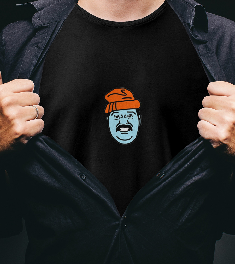 Matty Matheson Orange Beanie Blue Face T-Shirt