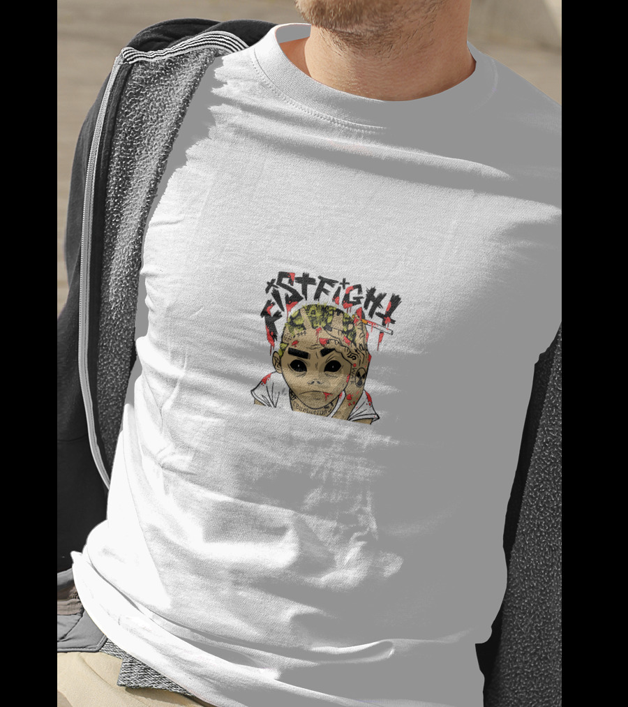 Nascar Aloe Fistfight Tattoo Skull Character T-Shirt