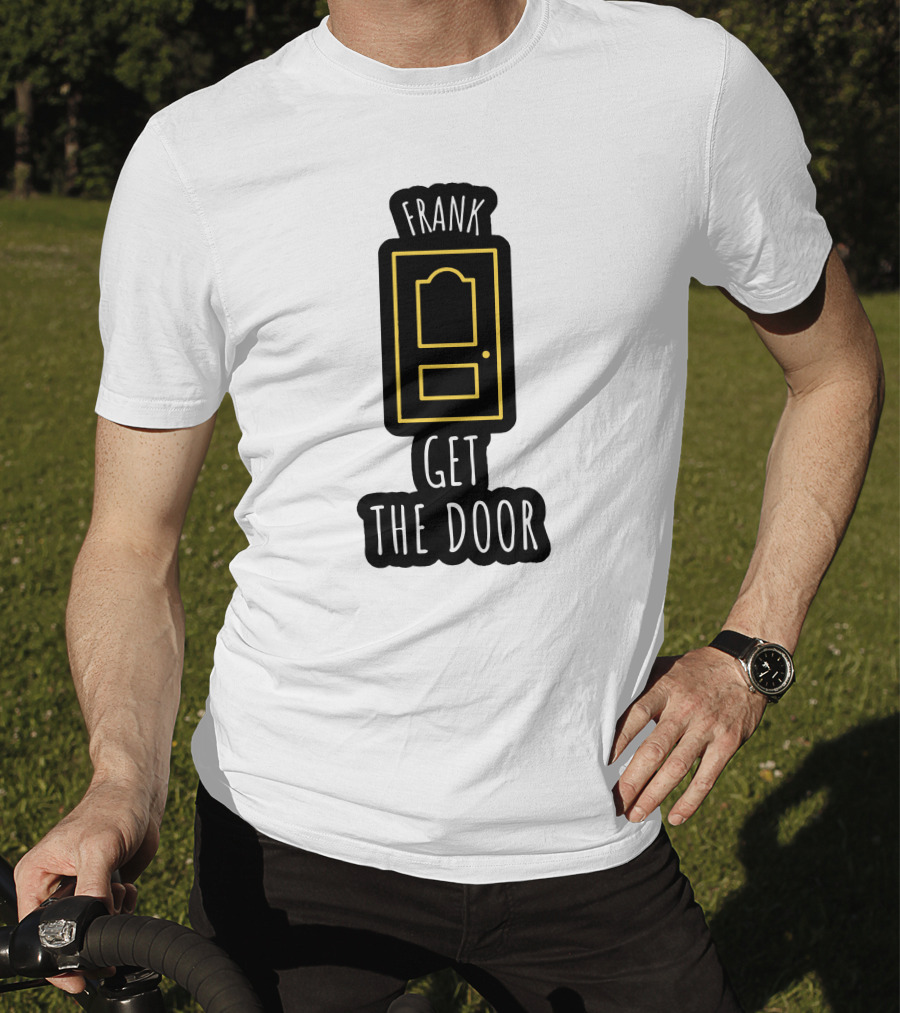 Frank Get The Door Yellow Outline Door T-Shirt