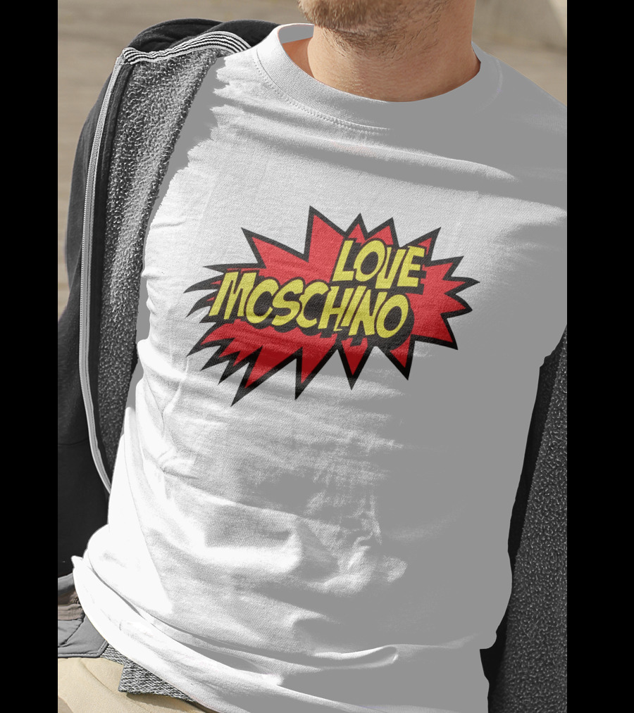 Love Moschino Comic Book Style Burst T-Shirt
