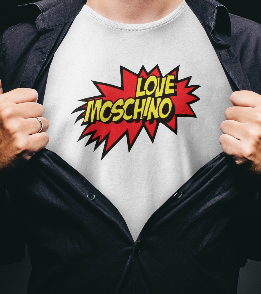 Love Moschino Comic Book Style Burst T-Shirt
