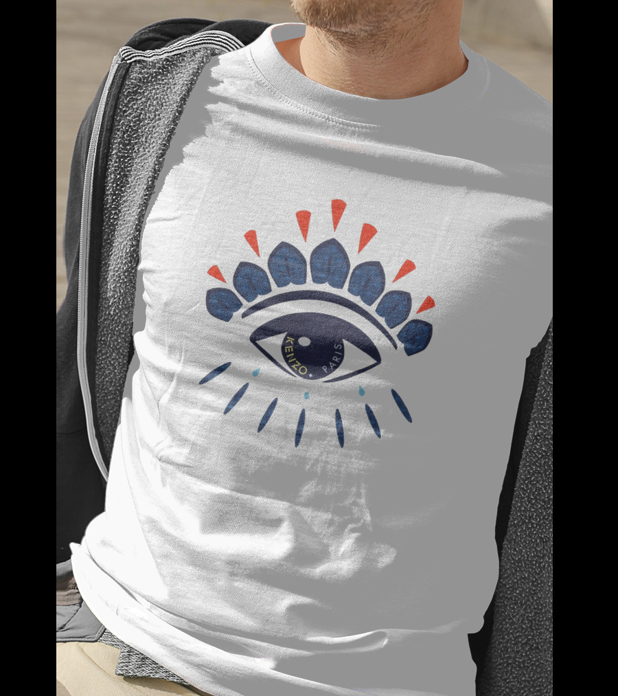 Kenzo Eye Paris Bold Graphic Motif T-Shirt