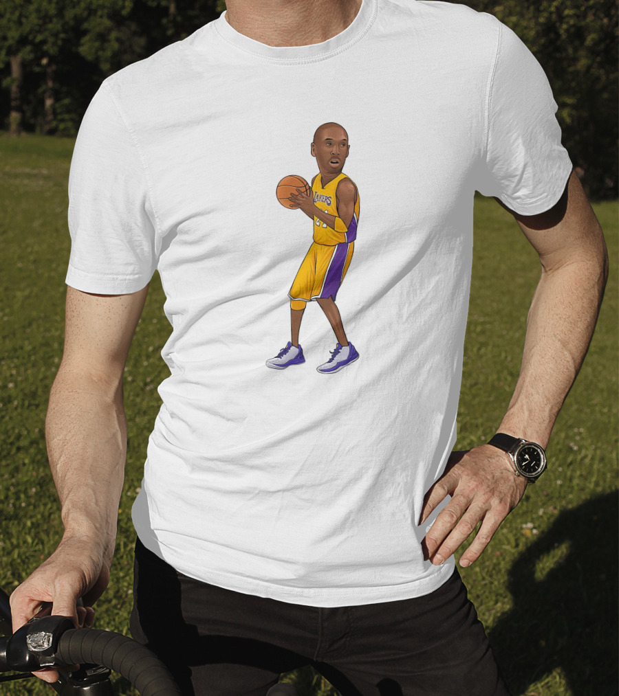 Lakers Kobe Basketball Player In Action T-Shirt