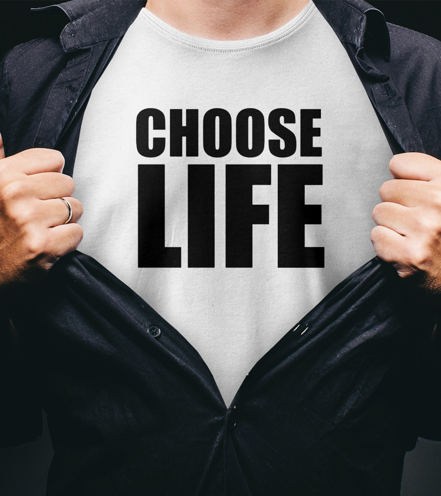 Choose Life Slogan Iconic T-Shirt