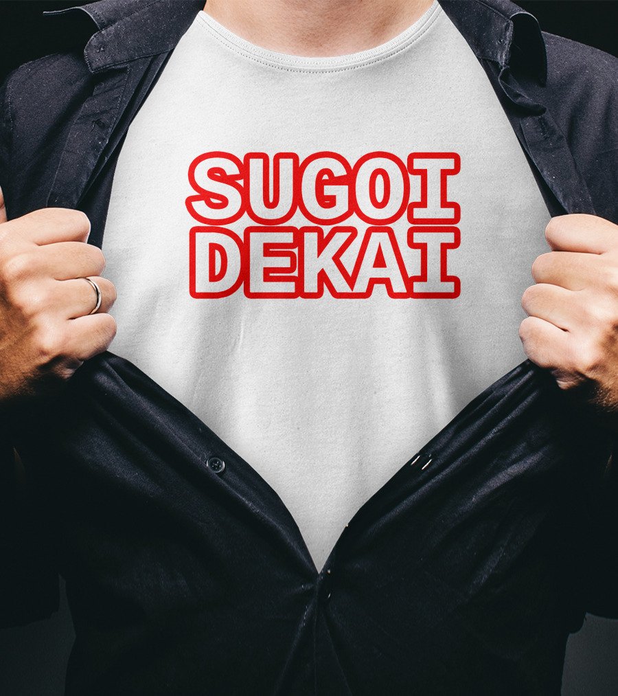 Sugoi Dekai Text Design Uzaki-chan Wa Asobitai Anime Reference T-Shirt