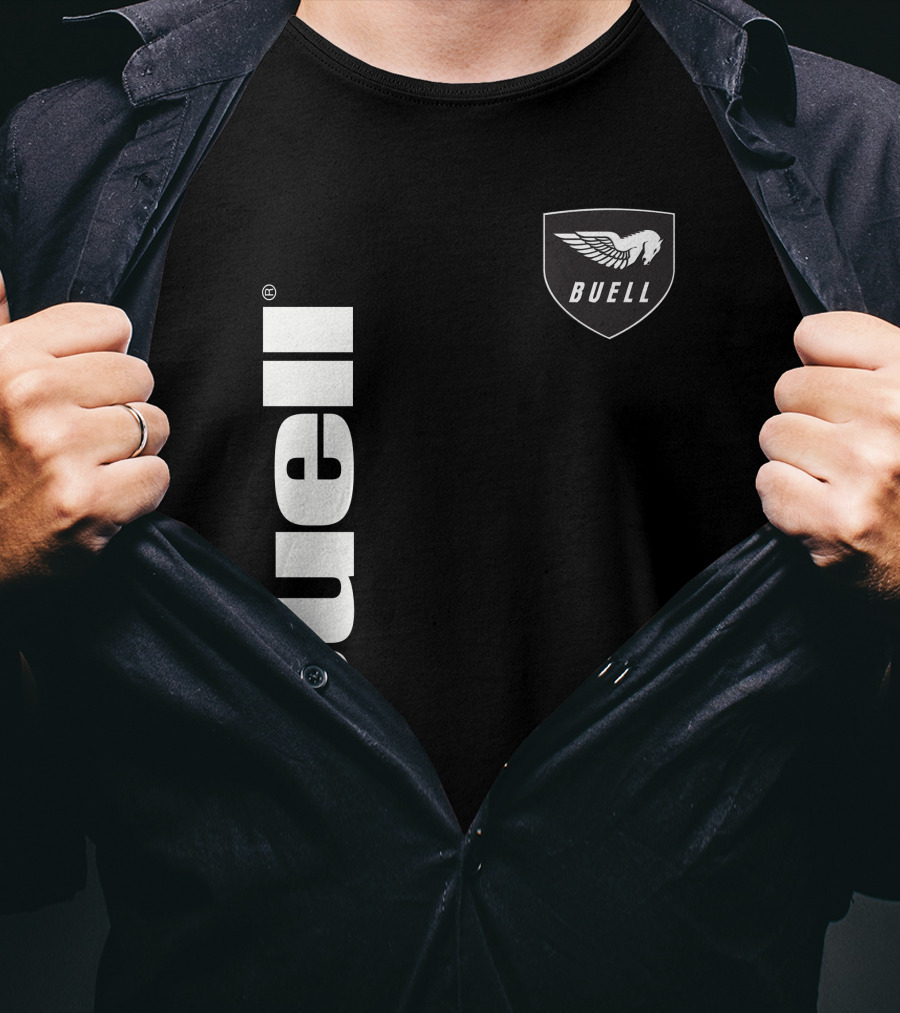 Buell Winged Logo Black T-Shirt