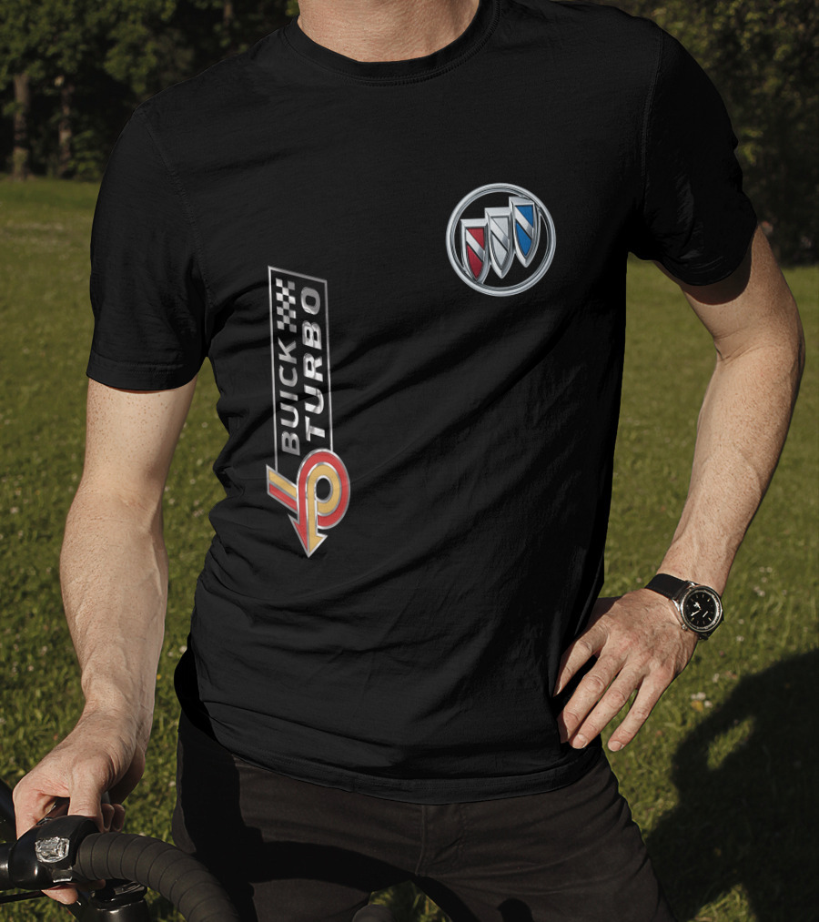 BUICK TURBO Logo With Tri-Shield Emblem T-Shirt