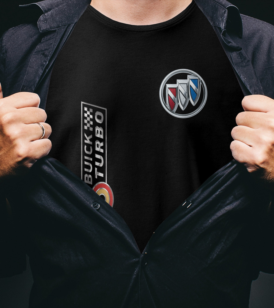 BUICK TURBO Logo With Tri-Shield Emblem T-Shirt