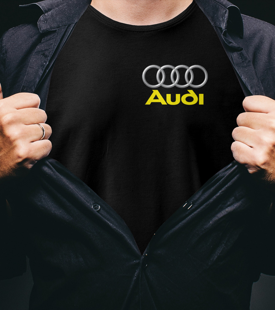Audi Logo Iconic Four Rings T-Shirt
