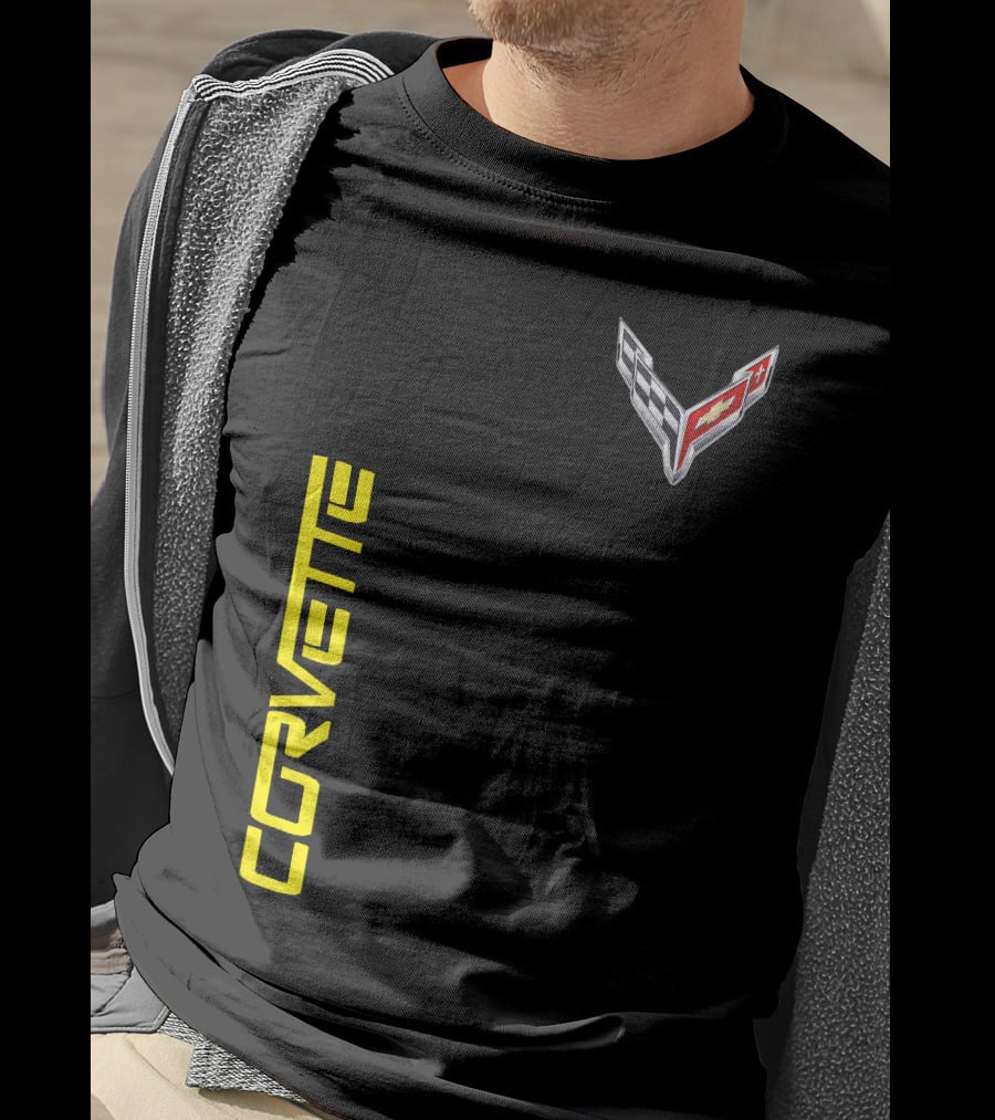 CORVETTE Racing Flag Emblem T-Shirt