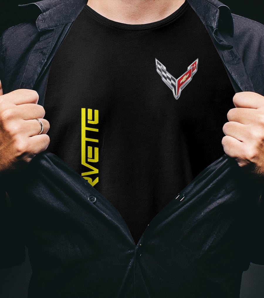 CORVETTE Racing Flag Emblem T-Shirt