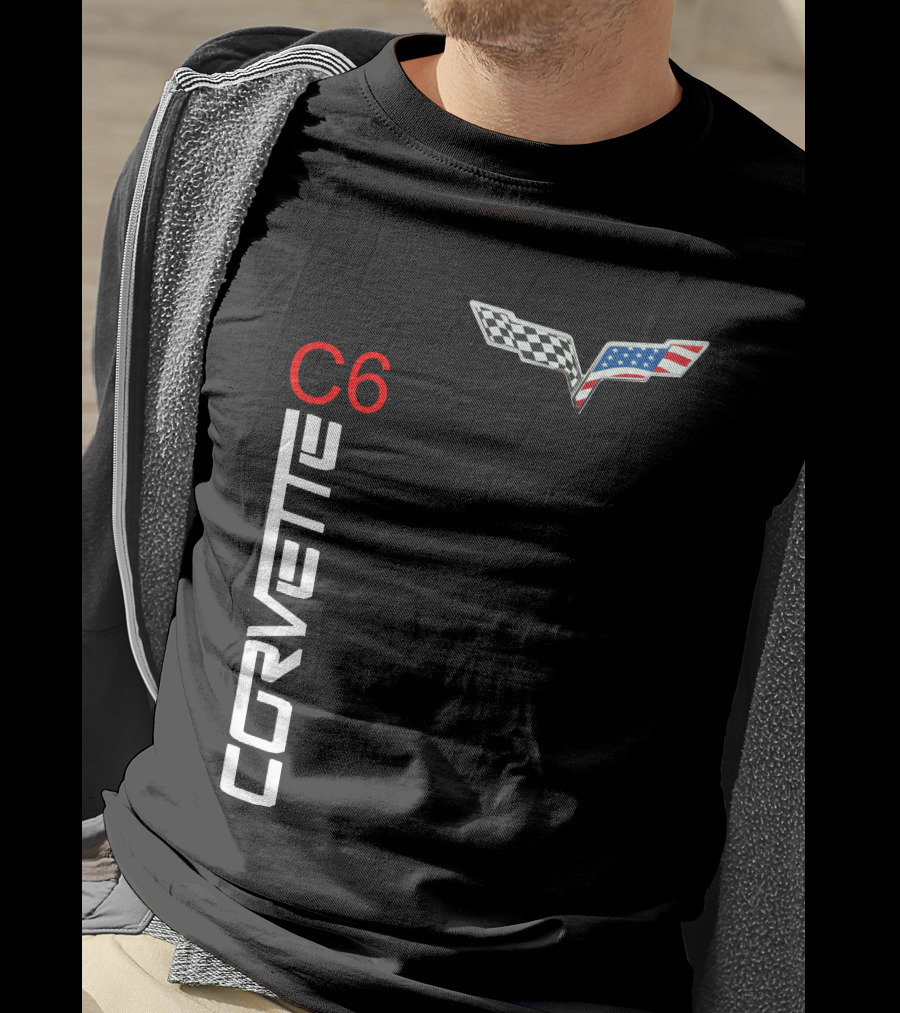 CORVETTE C6 Racing Flag T-Shirt