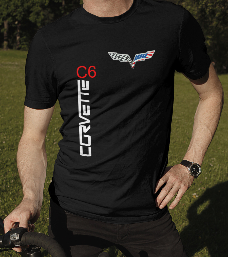 CORVETTE C6 Racing Flag T-Shirt