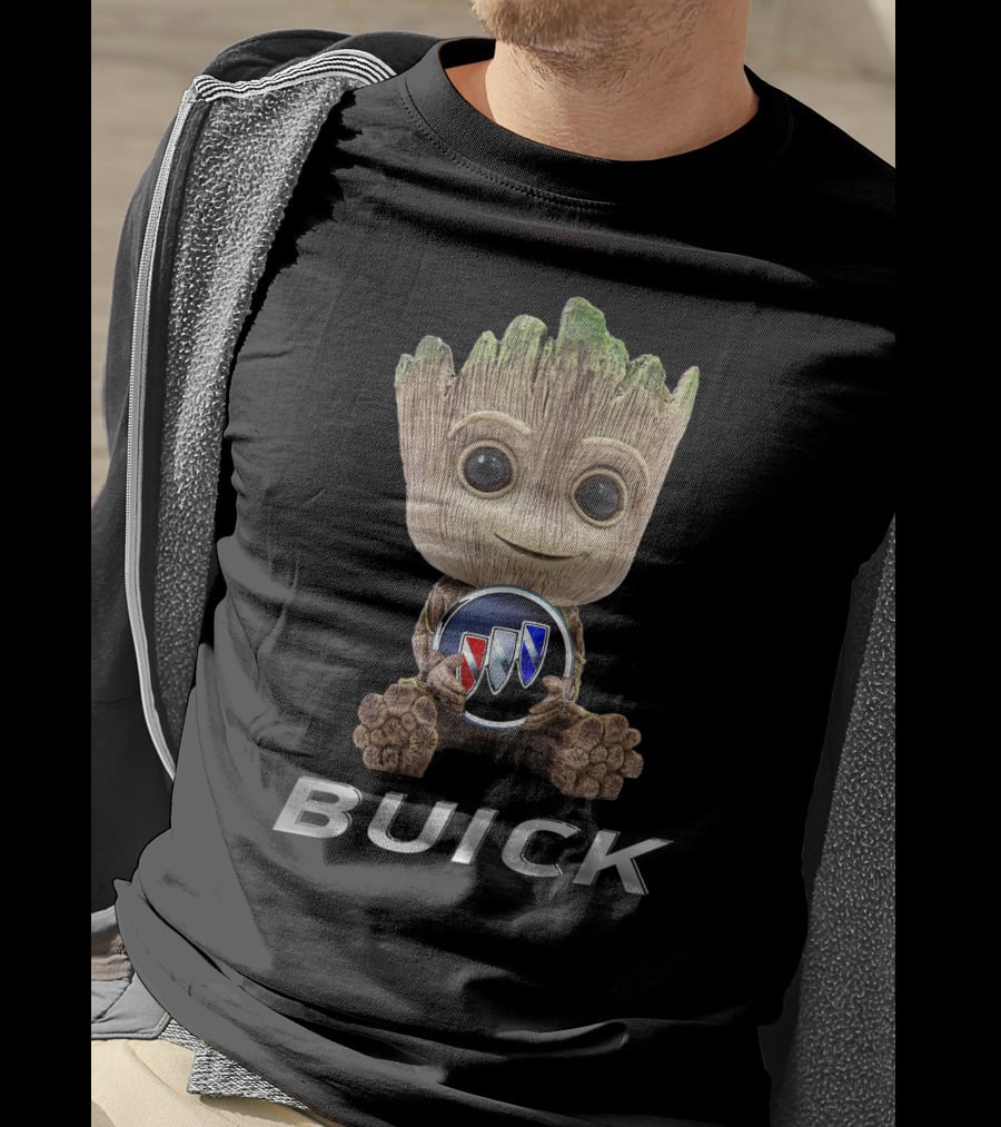 BUICK Baby Groot Holding Emblem T-Shirt