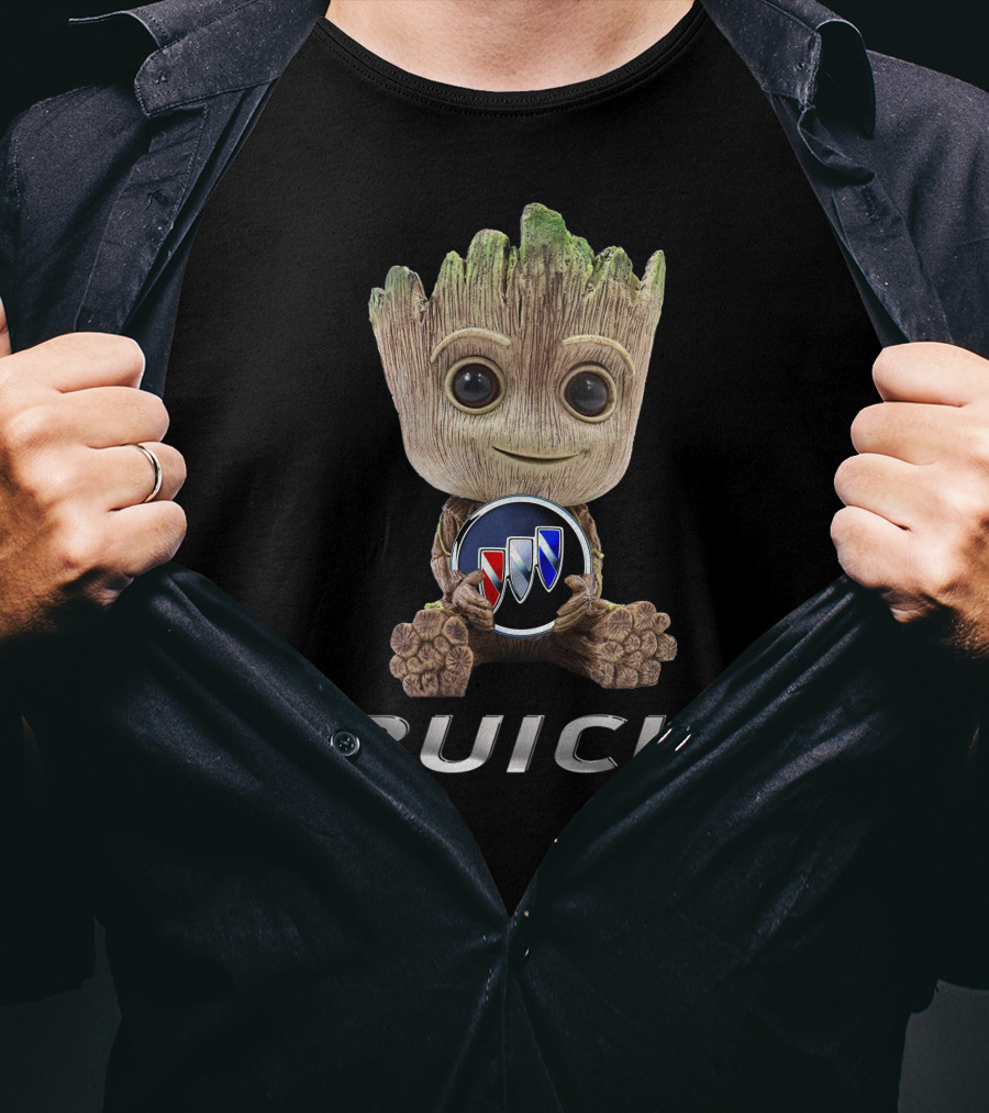 BUICK Baby Groot Holding Emblem T-Shirt