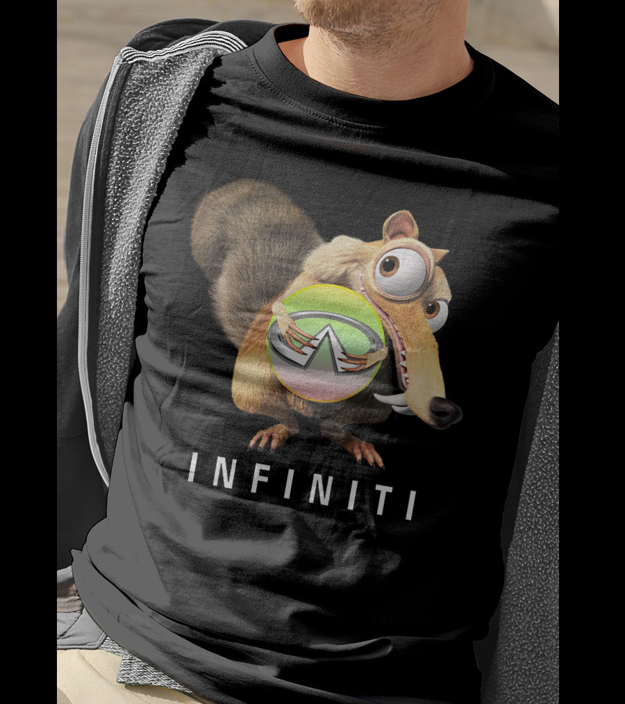 INFINITI Scrat Holding Green Sphere T-Shirt