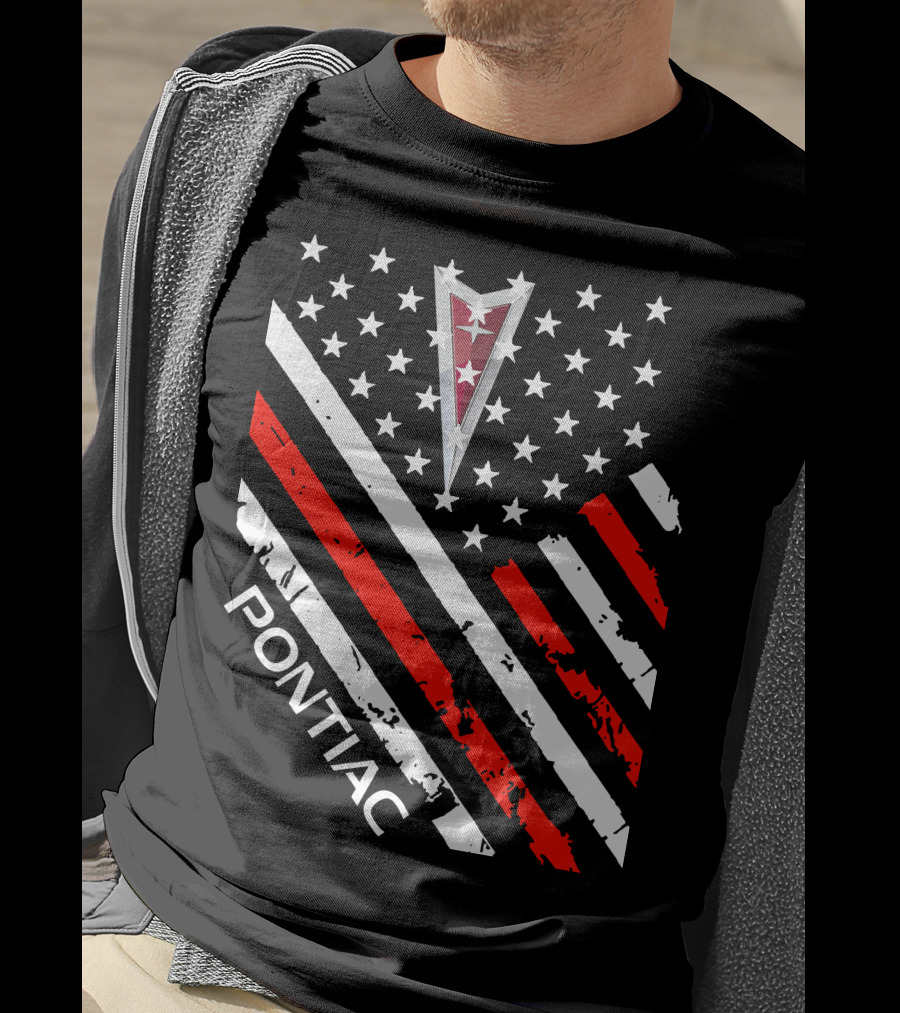 Pontiac Stars Stripes Emblem T-Shirt